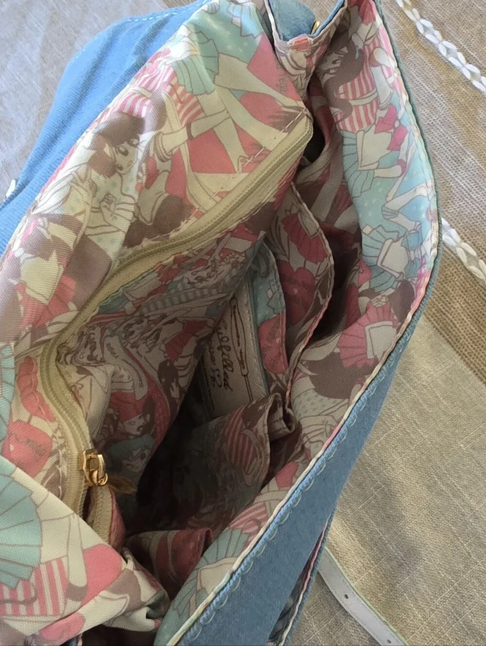 Sailor Moon Samantha Vega Blue Backpack Bag Moonstick Denim